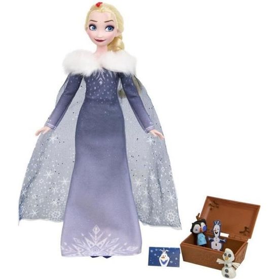 Disney - Frozen - La Reine Des Neige - Poupon Elza 35 Cm + Robe Pour Votre Fille (3-4 Ans