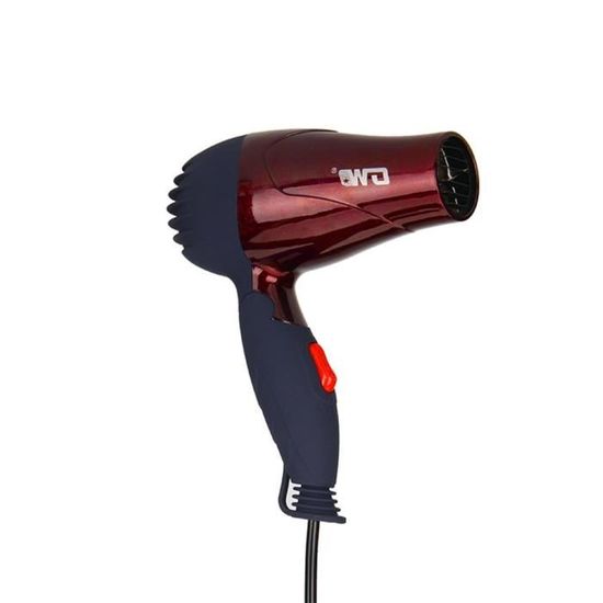 GW-555 1500W Mini sèche-cheveux portable, ventilateur pliable pour étudiants à faible puissance, café