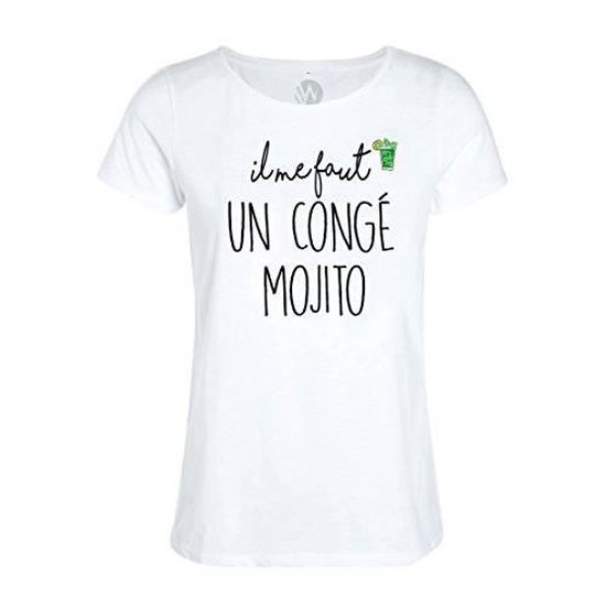 T Shirt Femme Apero Il Me Faut Un Conge Mojito Humour Blanc Blanc Cdiscount Pret A Porter T Shirt Femme Apero Il Me Faut Un Conge Mojito Humour Blanc Blanc Cdiscount Pret A Porter