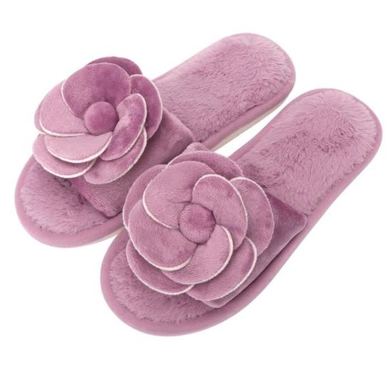 Chausson Ouvert Femme Claquette Fourrure Marque Mod le