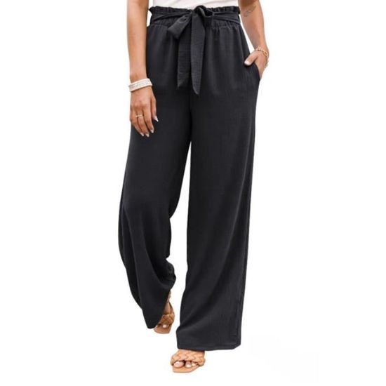 Pantalon Ample Confort Pantalon Grossesse Palazzo Vert - Coupe Ample, Taille élastique - Maternité Décontracté Vêtement Grossesse Confortable