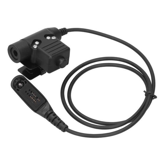 Adaptateur PTT U94 Pour Talkie-walkie – Compatible Baofeng, Kenwood, Wouxun (prise K, Câble PU)