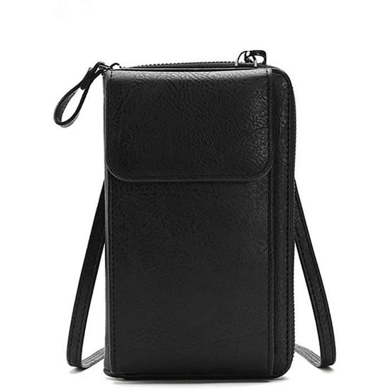 Mini Sac Bandoulière Nylon Pour Téléphone - Sangle Réglable 140cm - 5 Couleurs - Léger Et Portable - 10