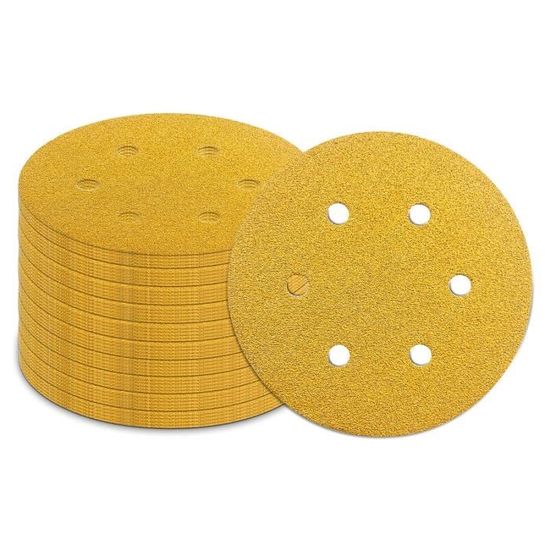 Lot De 10 Disques Abrasifs Roloc 50 Mm Grain 60 - Pour Meuleuse, Ponçage Métal, Bois, Peinture