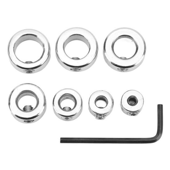 Lot 8 Colliers De Serrage Axe 6mm – Colliers D'Arbre Aluminium 12mm OD X 6mm Épaisseur, Fixation Solide Par Vis