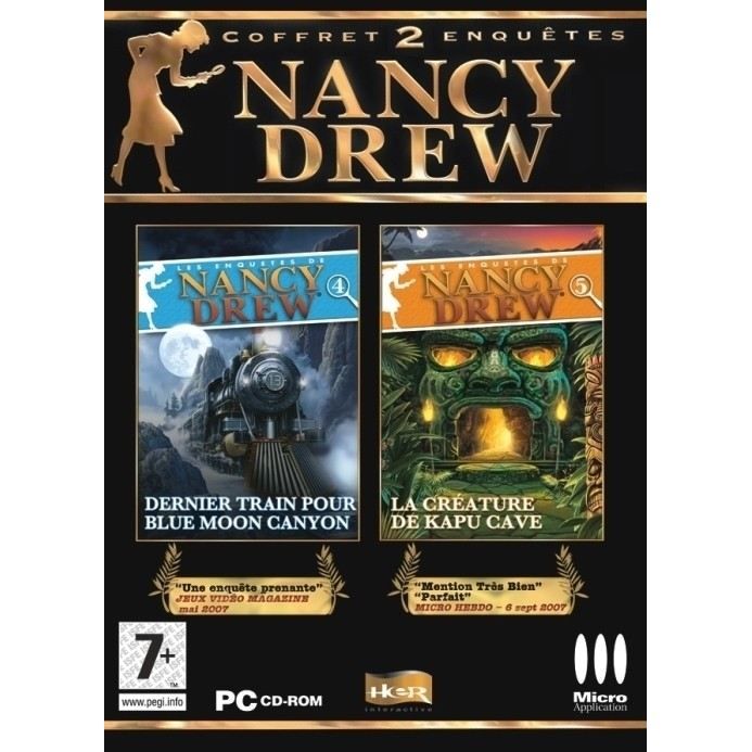 Coffret Nancy Drew 2008 2 Enquetes / Jeu PC Cd-Rom