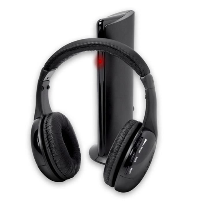 5in1 Salut-Fi Casque sans fil Casque stéréo pour PC portable TV FM Radio MP3 XYQ50625128A_2942