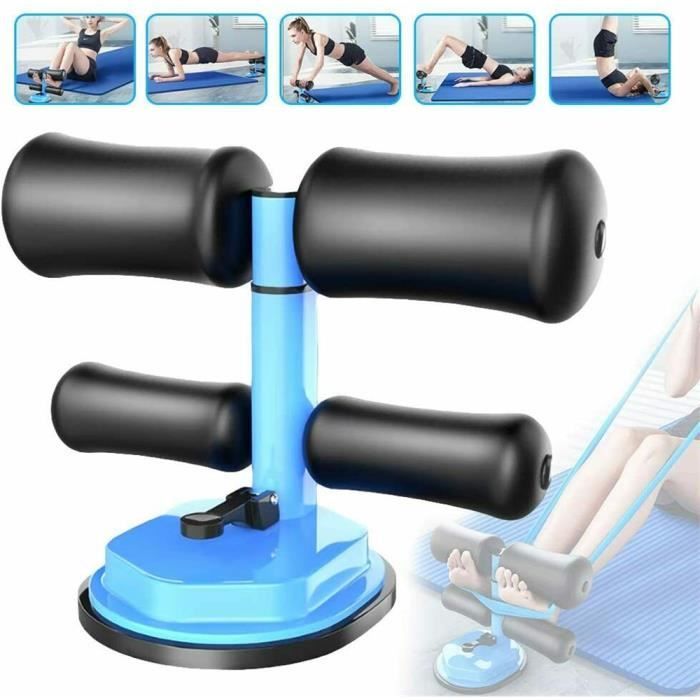 Barre de redressement assis - Conception améliorée Barre de plancher ajustable portative réglable Auto-aspiration Multi-fonction Sit