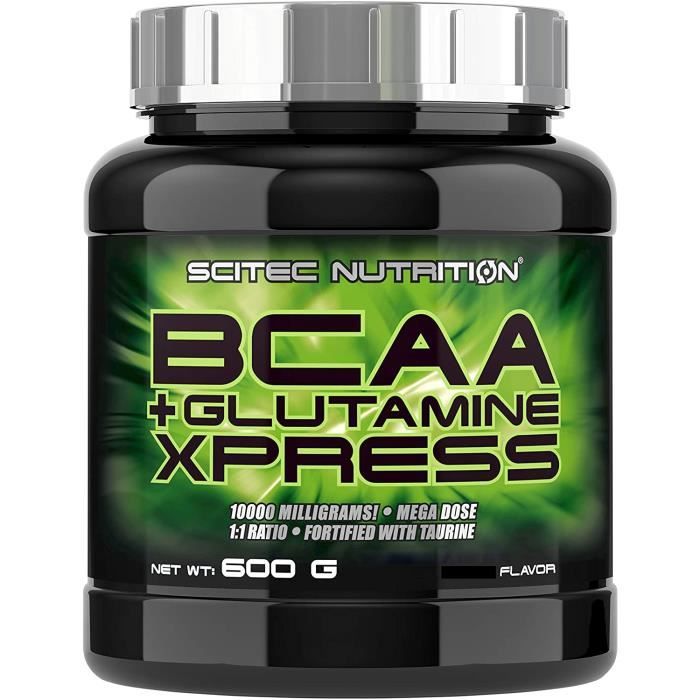 Vitamines, minéraux et compléments Scitec Nutrition Acides Aminés BCAA + Glutamine Xpress Lime 600 g 771299
