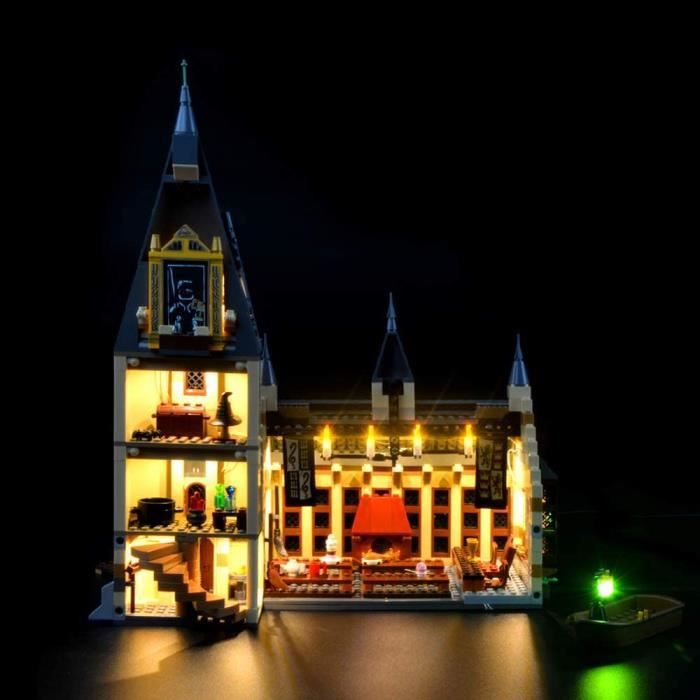 GEAMENT Jeu De Lumieres pour Harry Potter La Grande Salle du chateau de Poudla (Hogwarts Great Hall) - Kit D'eclairage LED Co
