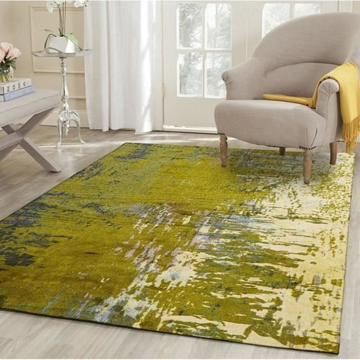 Décor à la maison Creative Tapis Tapis Style De La Peinture À L'huile Style Européen Et Américain De Style Polyester Tissu Rectangle