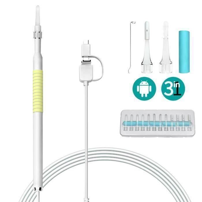 TJ HD 720P 3 en 1 Nettoyage Oreille USB Android Endoscope visuel Earpick oreille outil Effaceur - TJBHY1230A8599