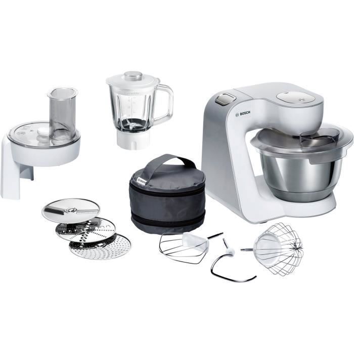 Bosch Robot de cuisine MUM58227 robot de cuisine 3,9 L Argent, Blanc 1000 W