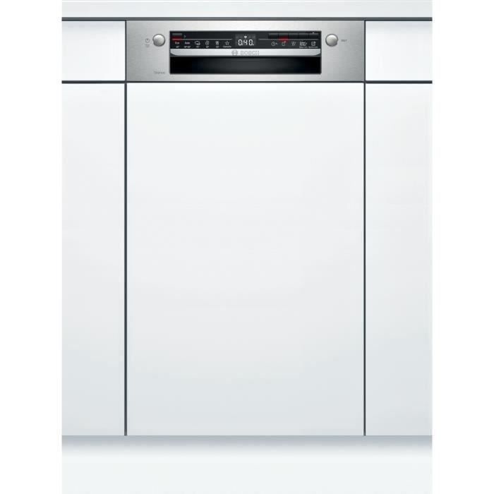 bosch - lave-vaisselle 45cm 9c 46db a+ intégrable avec bandeau inox - spi2hks59e