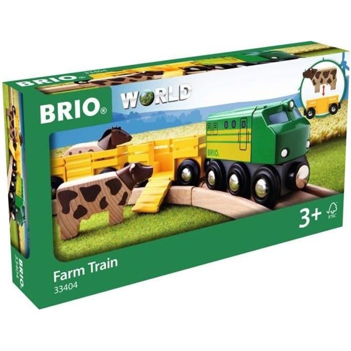 Brio World Train des Animaux de la Ferme - Accessoire Circuit de train en bois - Ravensburger - Mixte dès 3 ans - 33404