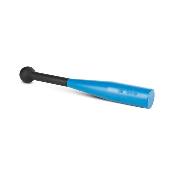 CAPITAL SPORTS Bludgeon Clubbell Massue de musculation métal bleu-noir 4kg