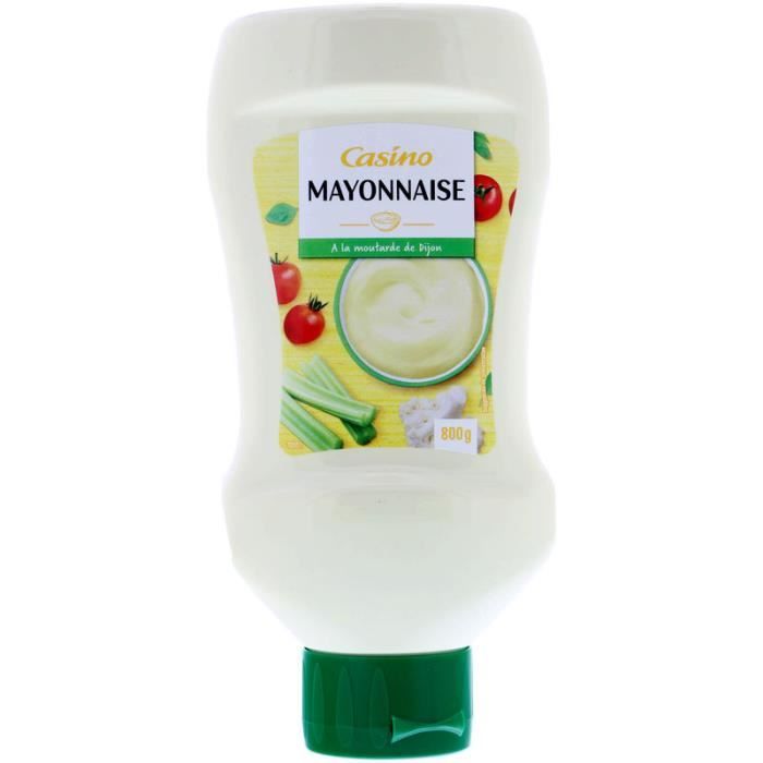 CASINO Mayonnaise à l'huile de colza et moutarde de Dijon - 800 g