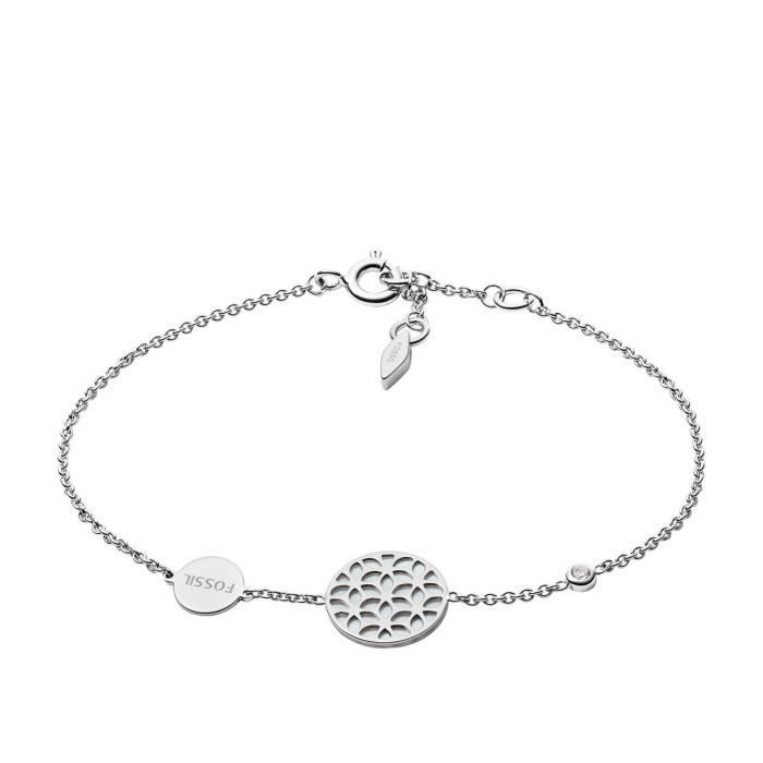 Bracelet FOSSIL en Argent 925/1000 et Nacre Blanc