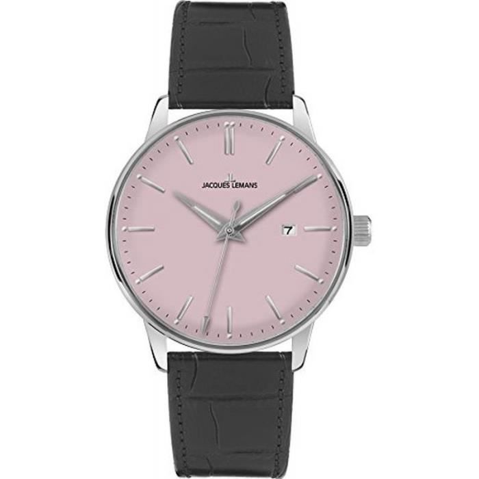 Jacques Lemans N-213F Montre Homme Analogique Bracelet cuir de Veau