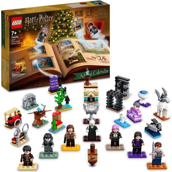 LEGO Harry Potter 76404 Le Calendrier de l’Avent 2022, 24 Mini-Jouets, avec Jeu de Société