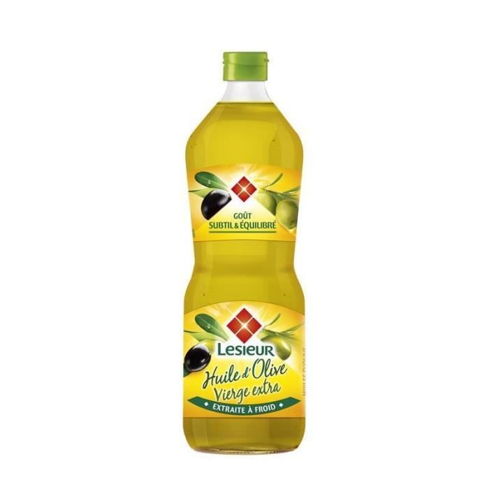 LESIEUR - Huile Dolive Extra Vierge, Extraite À Froid 1L - Lot De 3