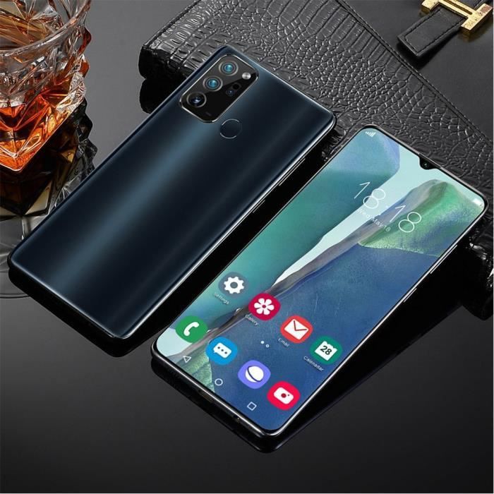 Android Smartphone Note20Ultra 6.5- écran 1+32G Double SIM Empreintes Digitales Face ID - noir