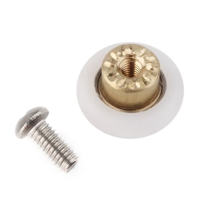 8pcs Roue Roulette Rouleau de Porte de Douche de Remplacement Diametre 19mm