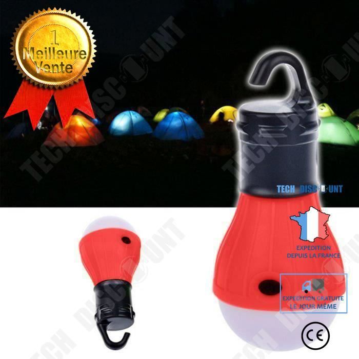 Lampe camping à pile lumière led à suspendre tente intérieur extérieur randonnée lanterne puissante portable niveau de luminosité
