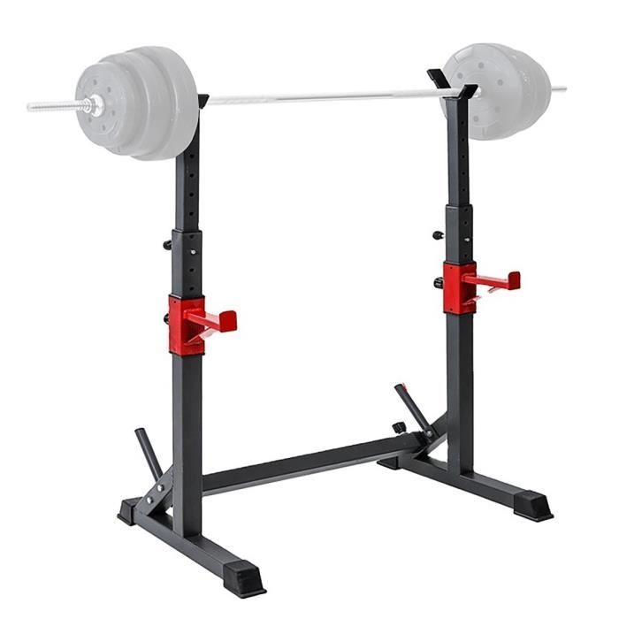Squat Rack de Rangement Support de Squat Réglable Pour Haltères