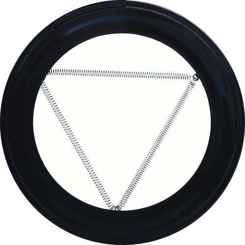 Rosace de couleur noire pour poêle 100 mm
