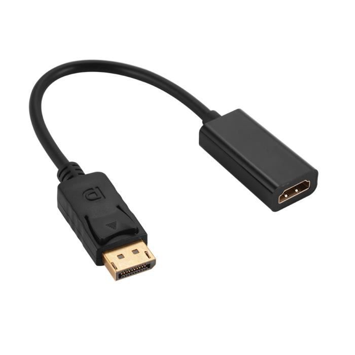 XCSOURCE Câble Display port Port DP Male vers HDMI Femelle Câble Adaptateur FULL HD 1080P Convertisseur Vidéo-Audio AC1018