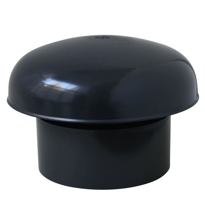 First plast - CDVM140A-Y - CDVM140A Chapeau de Ventilation tete salateur avec Filet Ardoise diametre interieur 140 mm