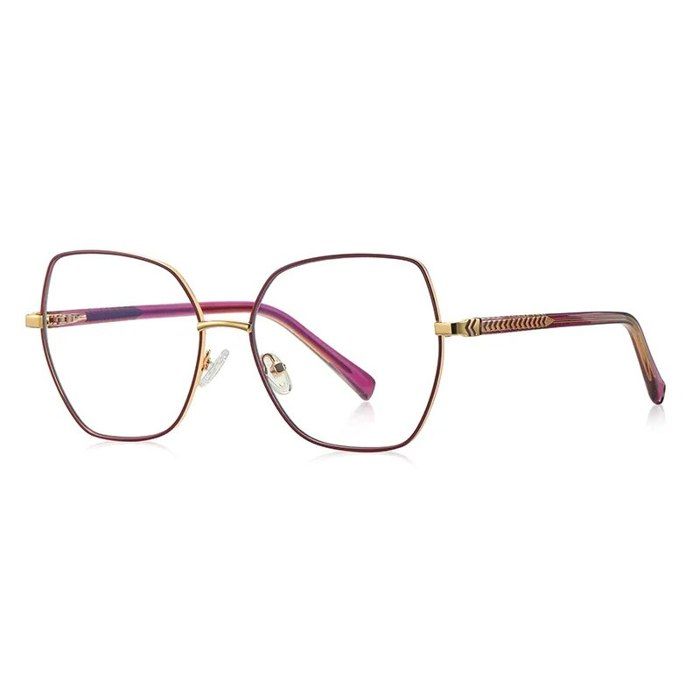 Lunettes De Vue JF Rey JF2621 - Monture Métal Violet œil De Chat - Taille Branches 145 Mm - Neuf Avec étiquettes