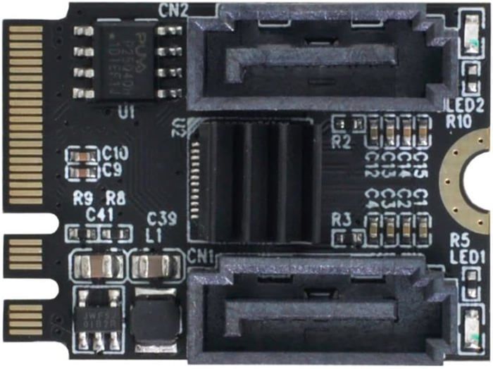 xiwai NGFF Sleutel A E PCI Express naar SATA 3.0 6 Gbps