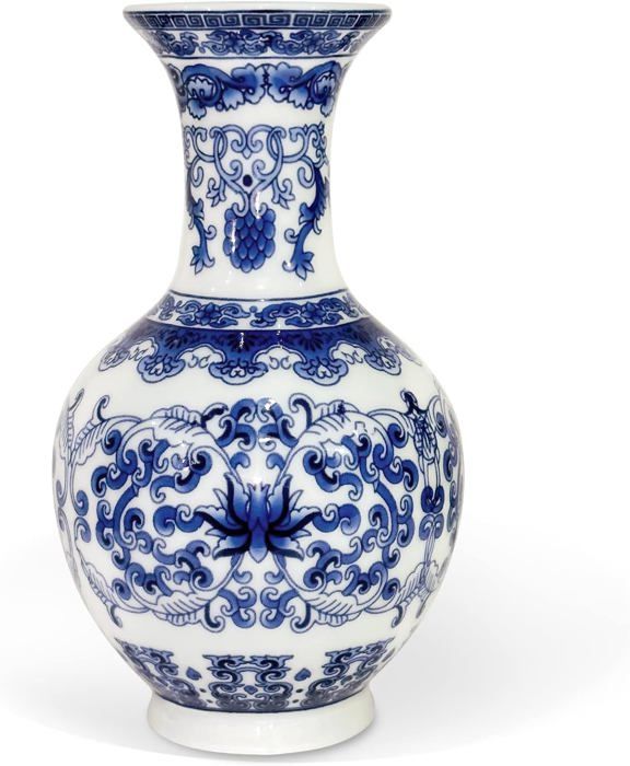 Vases - Bleu et blanc - Porcelaine - Chine - XIXe siècle