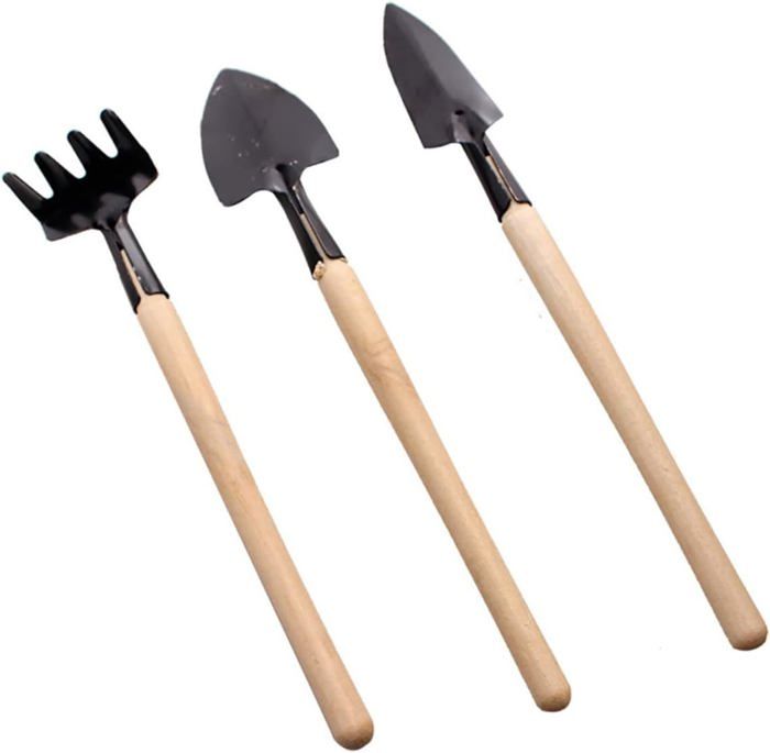 Fiskars Set 4 Outils Manuels Enfants - Truelle Fourche Brosse Pelle Jardinage