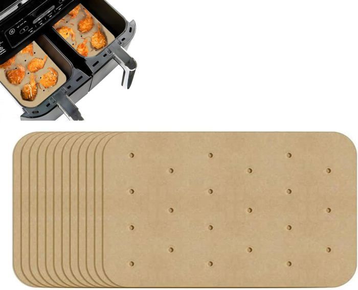 100 Stück Backpapier Für Ninja Heißluftfritteuse - Antihaft & Hitzebeständig Bis 232°C