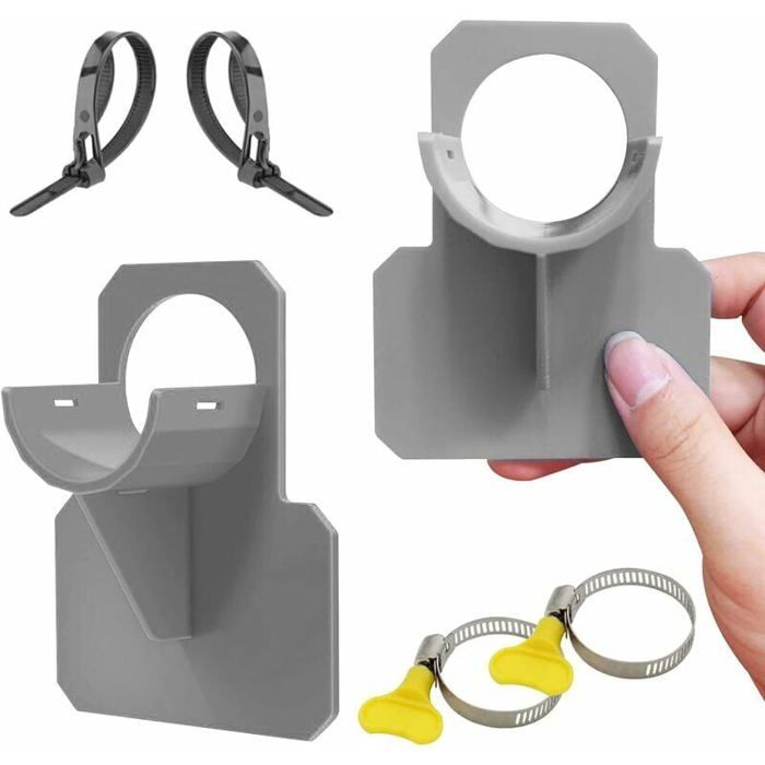 Lot de 2 supports de tuyau pour piscine accessoires anti-perforation