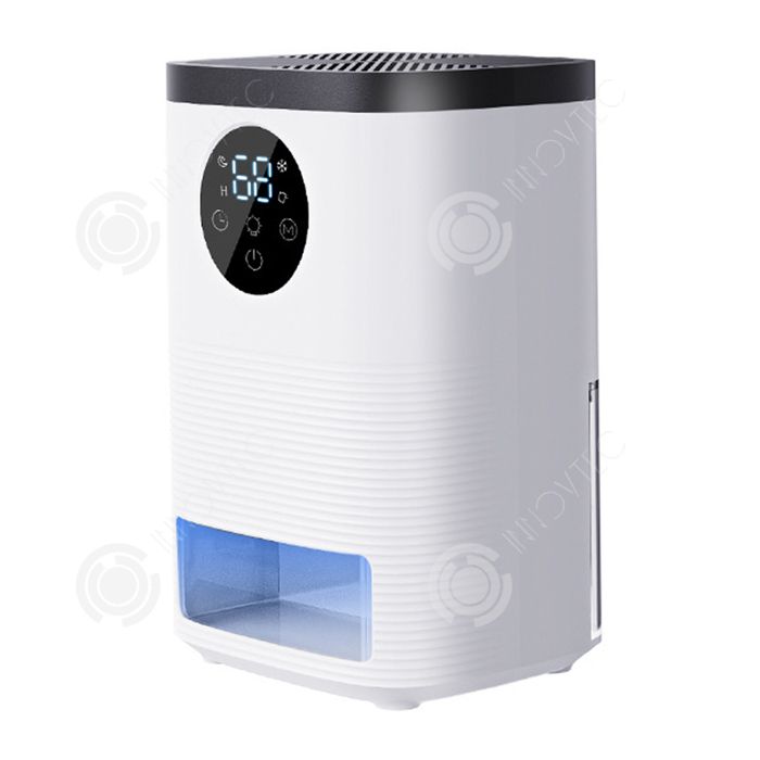Déshumidificateur D'Air Électrique 1500ml - Silencieux Portable Minuterie 12h Écran LCD Dégivrage Auto