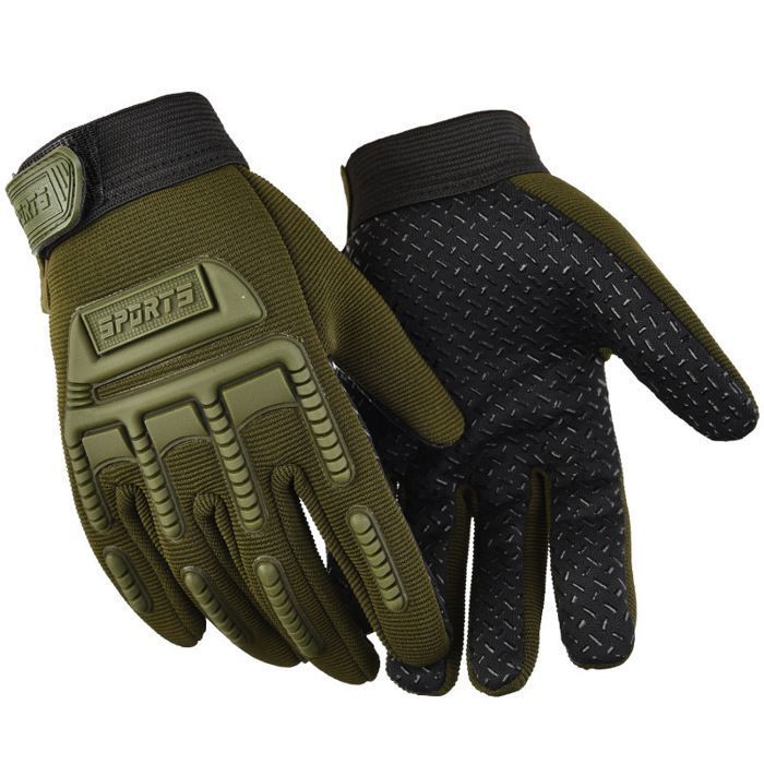 Gant Demi-doigt Tactique Taille L – Vert – Idéal Vélo/trottinette/moto – Neuf