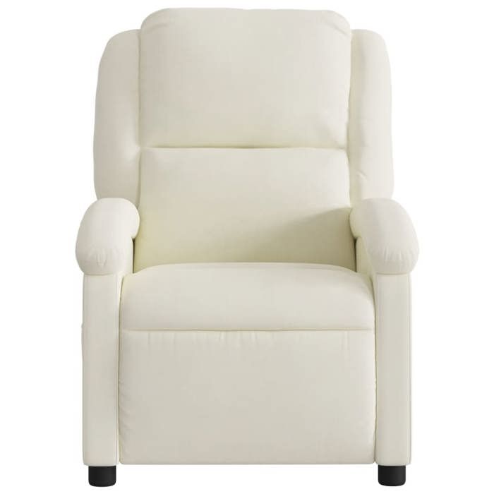 Fauteuil inclinable manuelle - UU - Crème Velours S1187