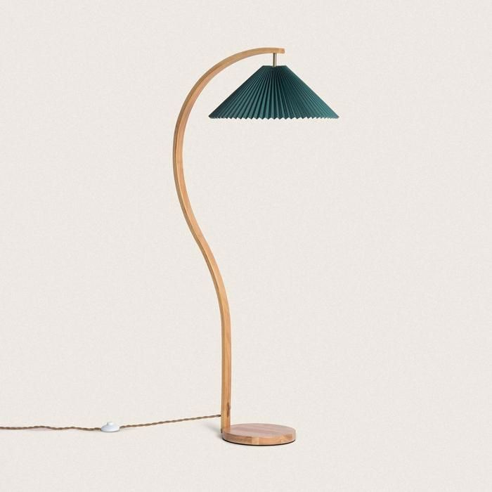 Lampadaire Bois Luanda Vert
