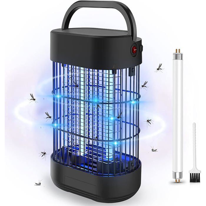 Lampe Anti-moustiques 20W 2500V - Protection 80m² - UV Attirance - Pour Intérieur Et Extérieur