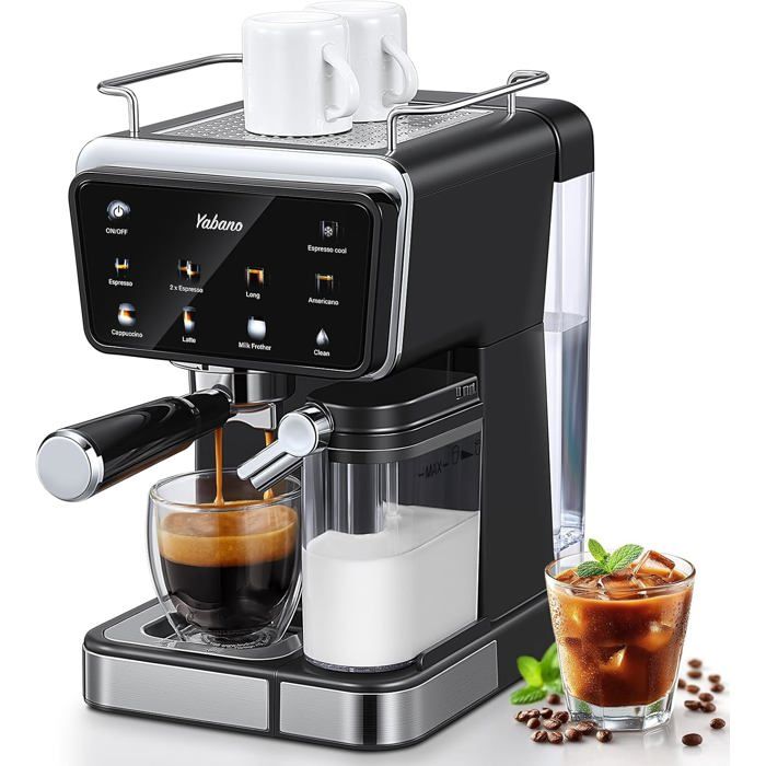 Cafetière Expresso Lexical LEM-0602 - 15 Bars – 850W avec Buse Vapeur