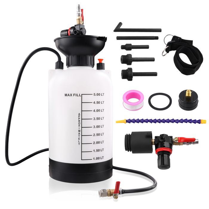 Pompe automobile 5L extracteur et remplissage dhuile de transmission kit avec adaptateurs système de transfert dhuile
