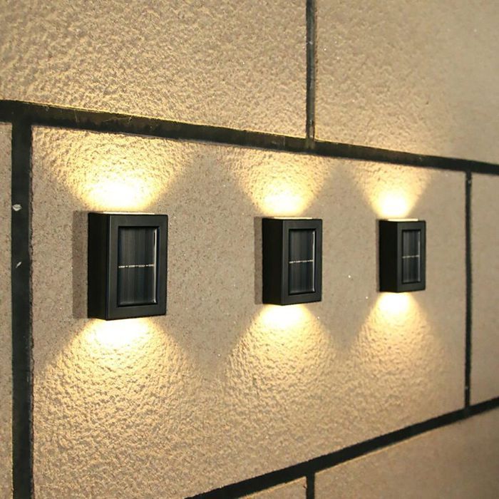 Lampe solaire extérieure - PZCC - 4 pièces - Lumière blanche chaude - Sans fil - IP65 étanche - LED