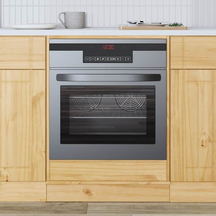 Décoratif - 1xPlacard de cuisine Vintage Meuble bas de cuisine avec stockage - SKI Brun Miel 60x46x81cm Pin massif con6889556