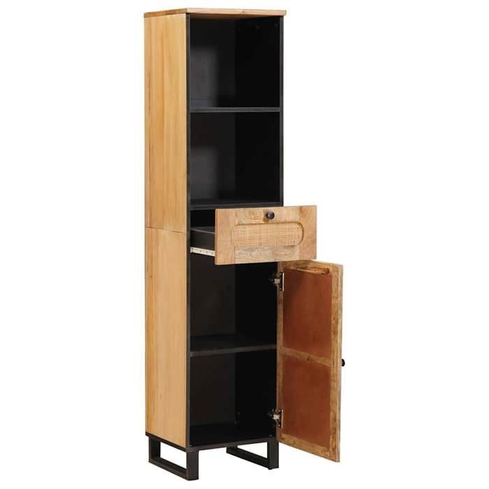 Marron Mobilier de bains - Armoire de salle de bain avec étagère Marron 38x33x160 cm m5945