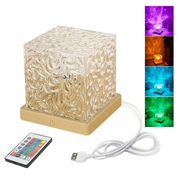 Projecteur LED effet vagues lampe dambiance RGB USB 16 modes télécommande et contrôle tactile