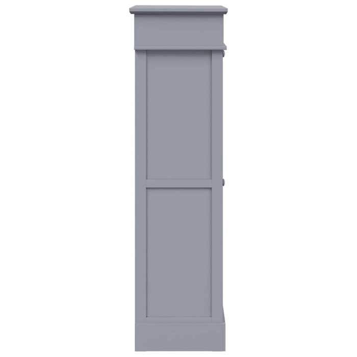 Armoire à chaussures Gris 50 x 28 x 98 cm Bois de Paulownia_2 ans garantie_76998